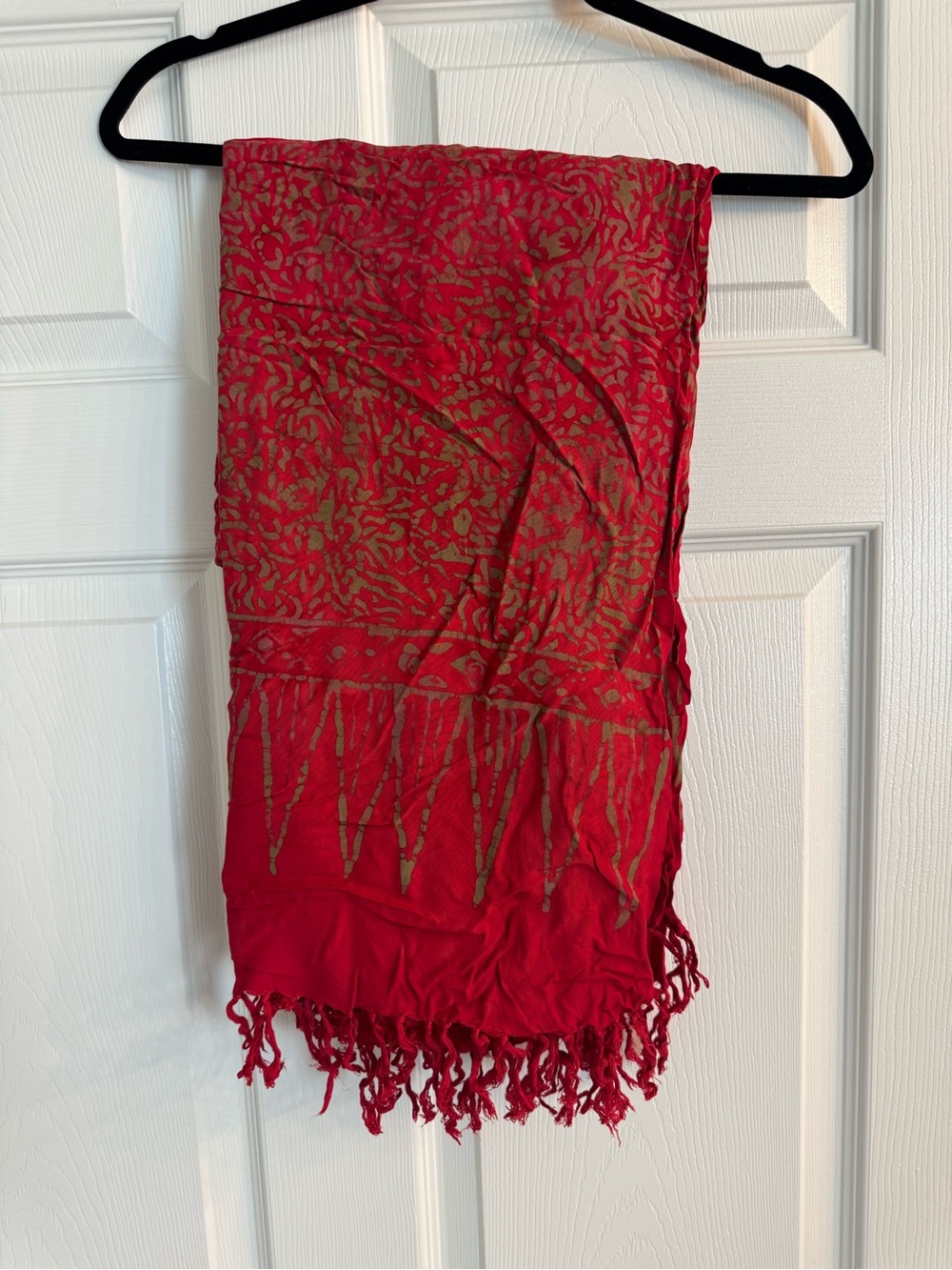 Red Patterned Women's sarong